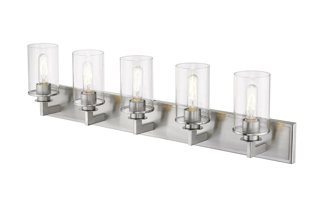 Savannah 5 Light Vanity in Brushed Nickel Finish