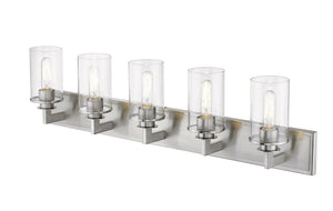 Savannah 5 Light Vanity in Brushed Nickel Finish