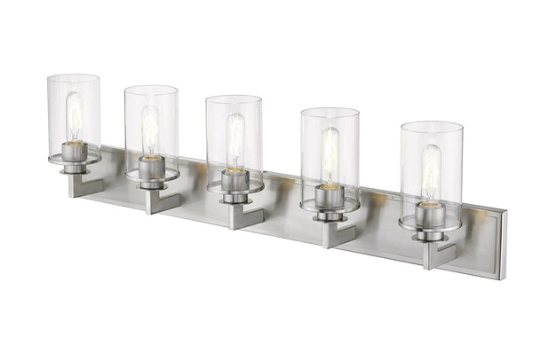 Savannah 5 Light Vanity in Brushed Nickel Finish