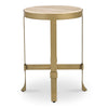Moe's Holli Side Table Travertine Top