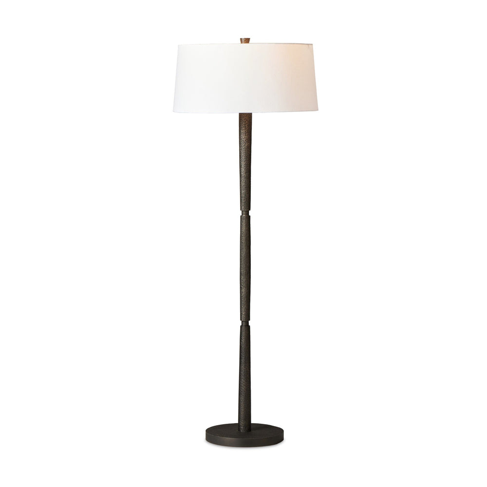 Fernando Floor Lamp In Forged Black Aluminum