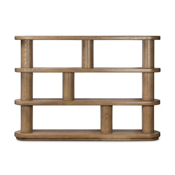 Luciana Bookcase In Smoked Oak Veneer