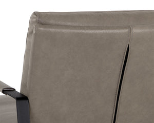 STERLING LOUNGE CHAIR - MISSOURI STONE LEATHER
