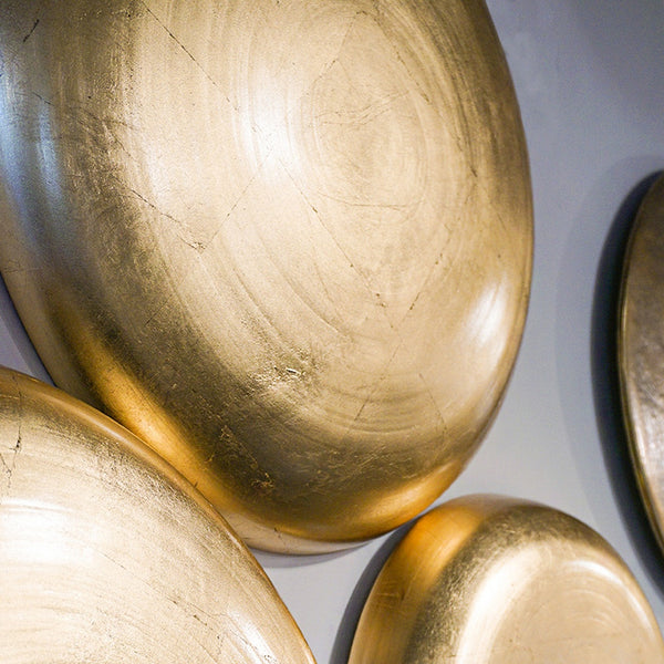 Bamboo Wall Medallion, Gilded