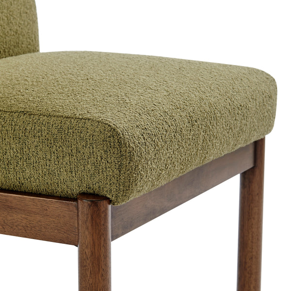 Micah Boucle Dining Side Chair, Palladian Green