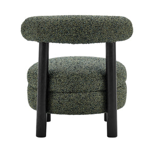 Esther Boucle Accent Chair, Speckled Green 