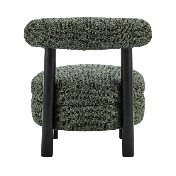 Esther Boucle Accent Chair, Speckled Green 