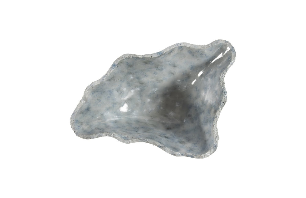 Cast Blue Onyx Bowl, Faux Finish, Narrow