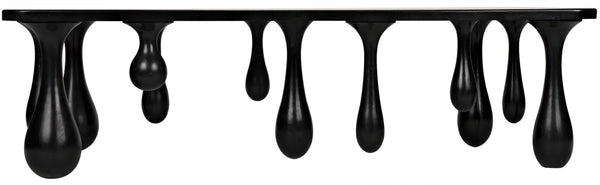 Drop Coffee Table, Hand Rubbed Black