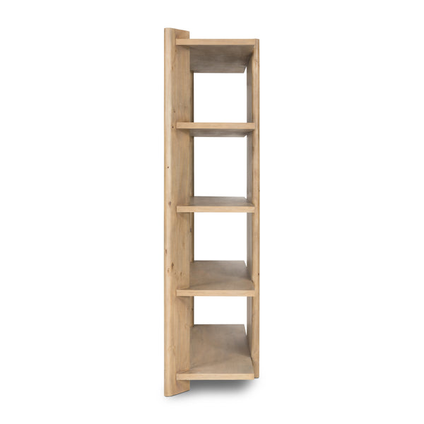 Edmund Bookcase In Smoked Pine