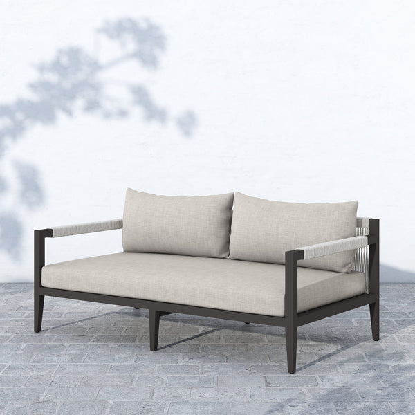 Sherwood Outdoor Sofa 63" in Bronze/Stone