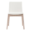 Moe's Deco Oak Dining Chair Cream White Set of 2