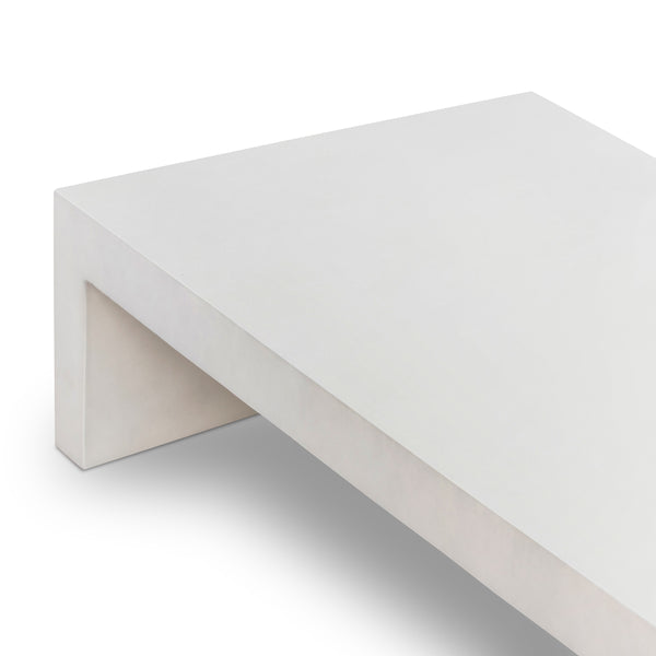 Parish Coffee Table In White Concrete