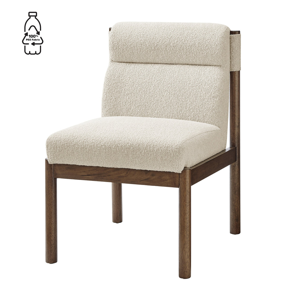 Micah Boucle Dining Side Chair, Palladian Beige