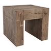 Bristol Solid Wood Square End Table in Cafe Brown
