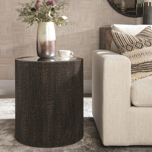 Sequoia Mirrored Drum Table