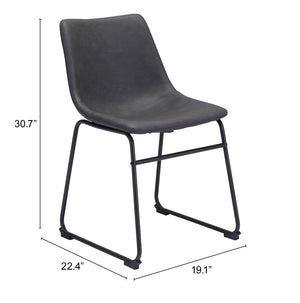 Smart Dining Chair (Set of 2) Charcoal