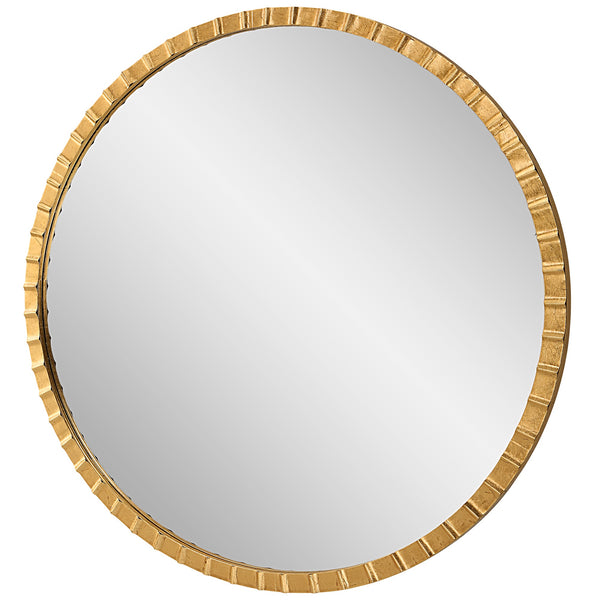 Dandridge Gold Round Mirror