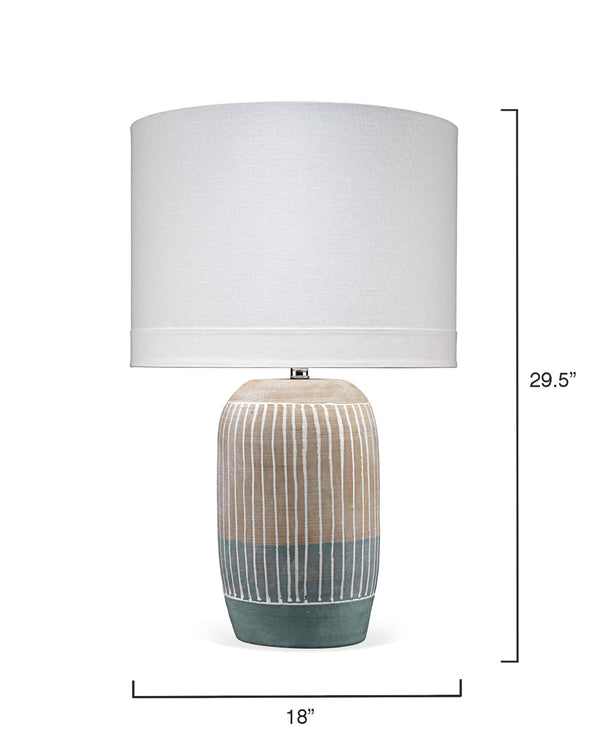 Flagstaff Ceramic Table Lamp with Linen Shade