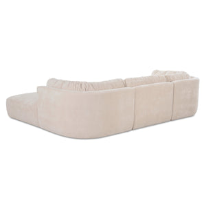 Moe's Matina Lounge Modular Sectional in Oatmeal