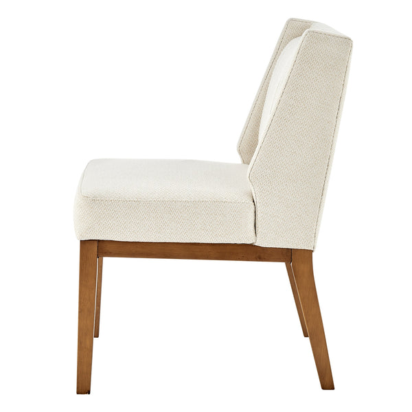 Ethan Fabric Dining Side Chair In Cardiff Cream