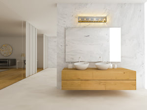 Infinity 6 Light Vanity in Chrome Finish