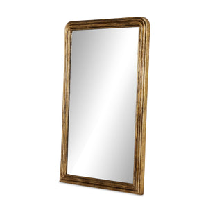 Vintage Louis Floor Mirror In Antiqued