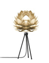 Silvia 24" H Table Lamp in Brass Foil Finish and Black Base