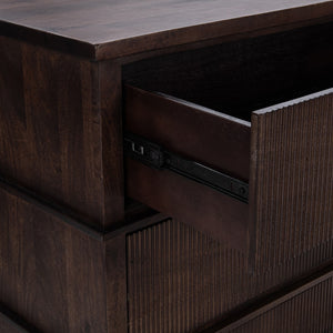 Westlake Solid Wood 3-Drawer Chest - Kona Brown