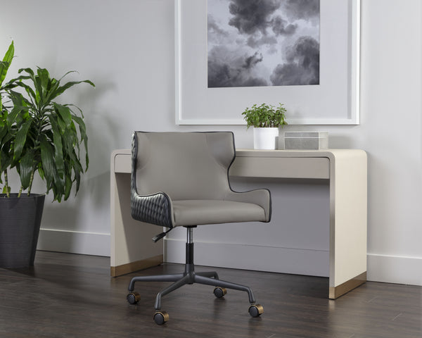 GIANNI OFFICE CHAIR - DILLON STRATUS / DILLON BLACK