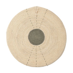 Sundial Seagrass Round Wall Art, Teal