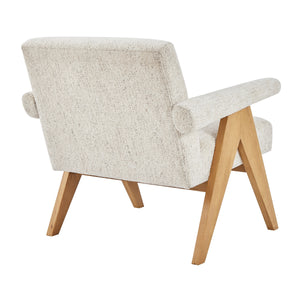 Nixon Chenille Accent Arm Chair, Concord Cream