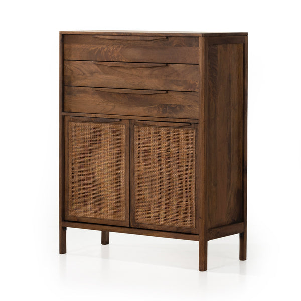 Sydney Tall Dresser In Brown Wash