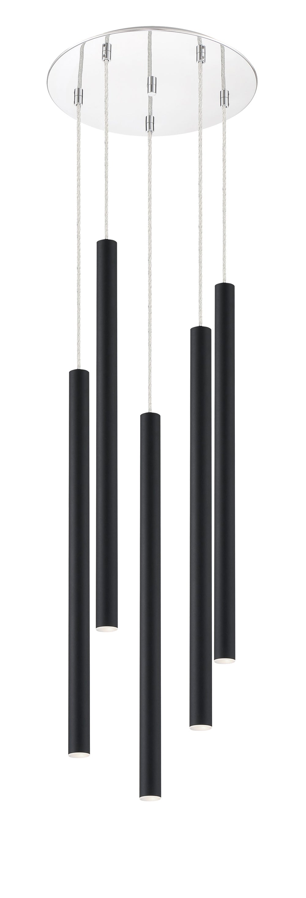 Forest 5 Light Island/Billiard in Chrome Finish