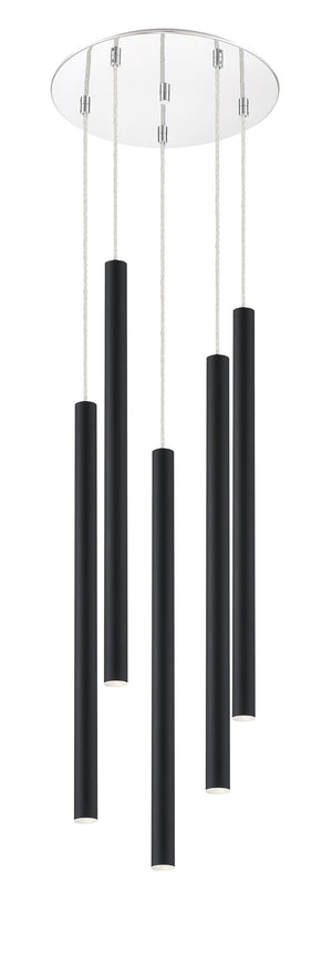 Forest 5 Light Island/Billiard in Chrome Finish