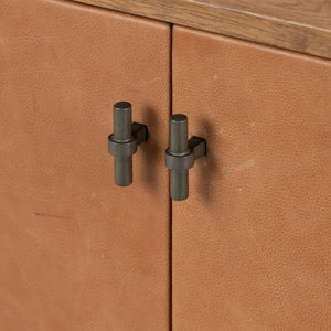 Posada Media Console In Amber Oak
