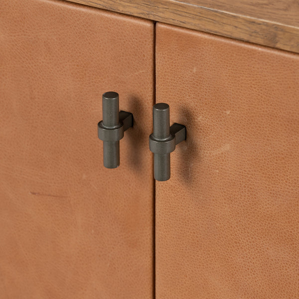 Posada Media Console In Amber Oak