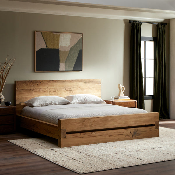 Lia King Bed in Natural Reclaimed French
