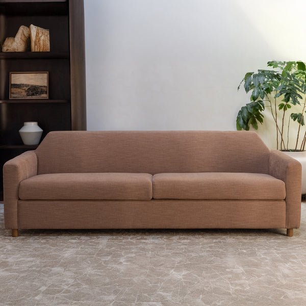 Moe's Finch Sofa in Washed Pink Linen