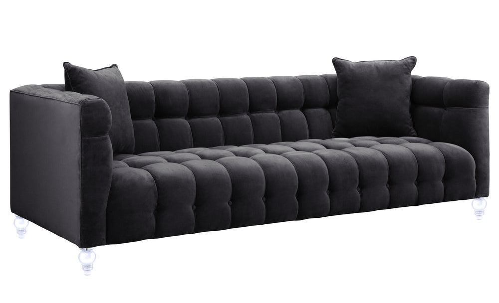 Bea Grey Velvet Sofa