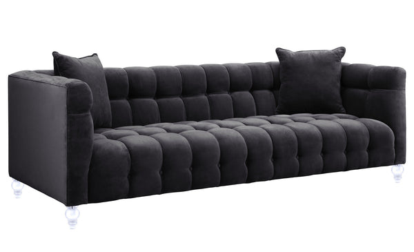 Bea Grey Velvet Sofa
