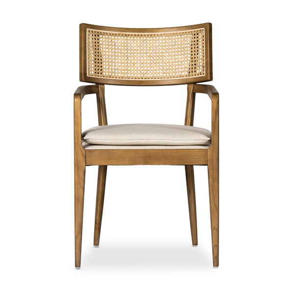 Britt Dining Armchair In Savile Flax
