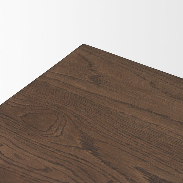 Suke 84" Medium Brown Rectangular Oak Dining Table