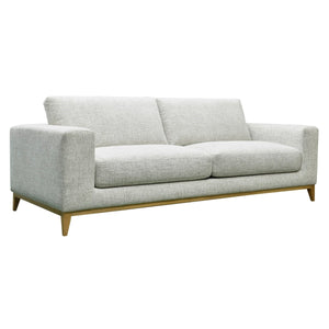 Donovan Upholstered Sofa with Wooden Legs - Sand