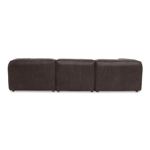Moe's Form Signature Modular Sectional in Brown Leather