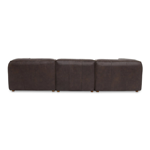Moe's Form Signature Modular Sectional in Brown Leather