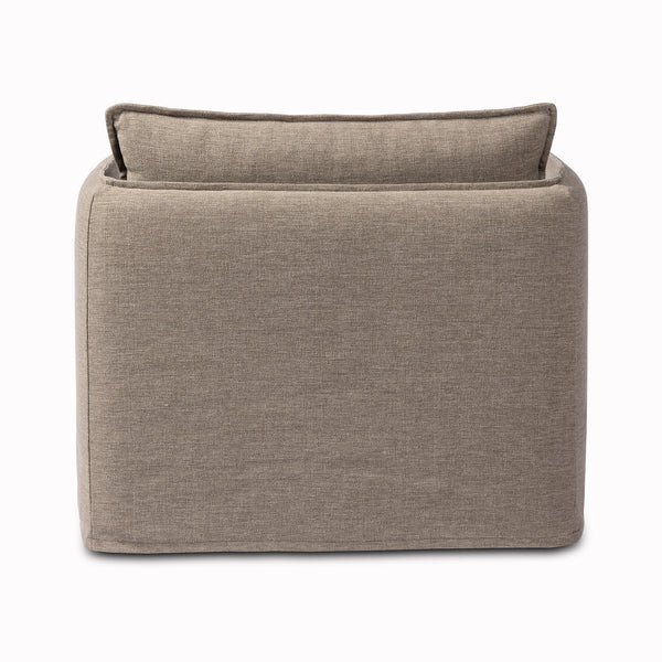 Andre Outdoor Swivel Chair in Alessi Fawn