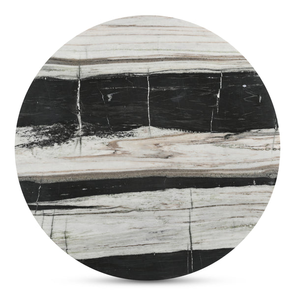 Moe's Celia Round Dining Table in Panda Marble