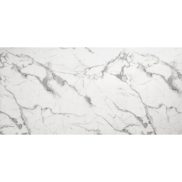 Atlas Dining Table White & Silver