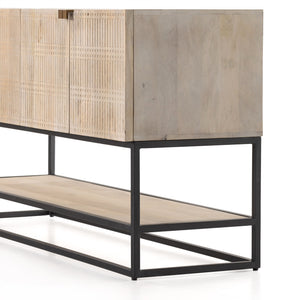 Kelby Small Media Console In Light Wash